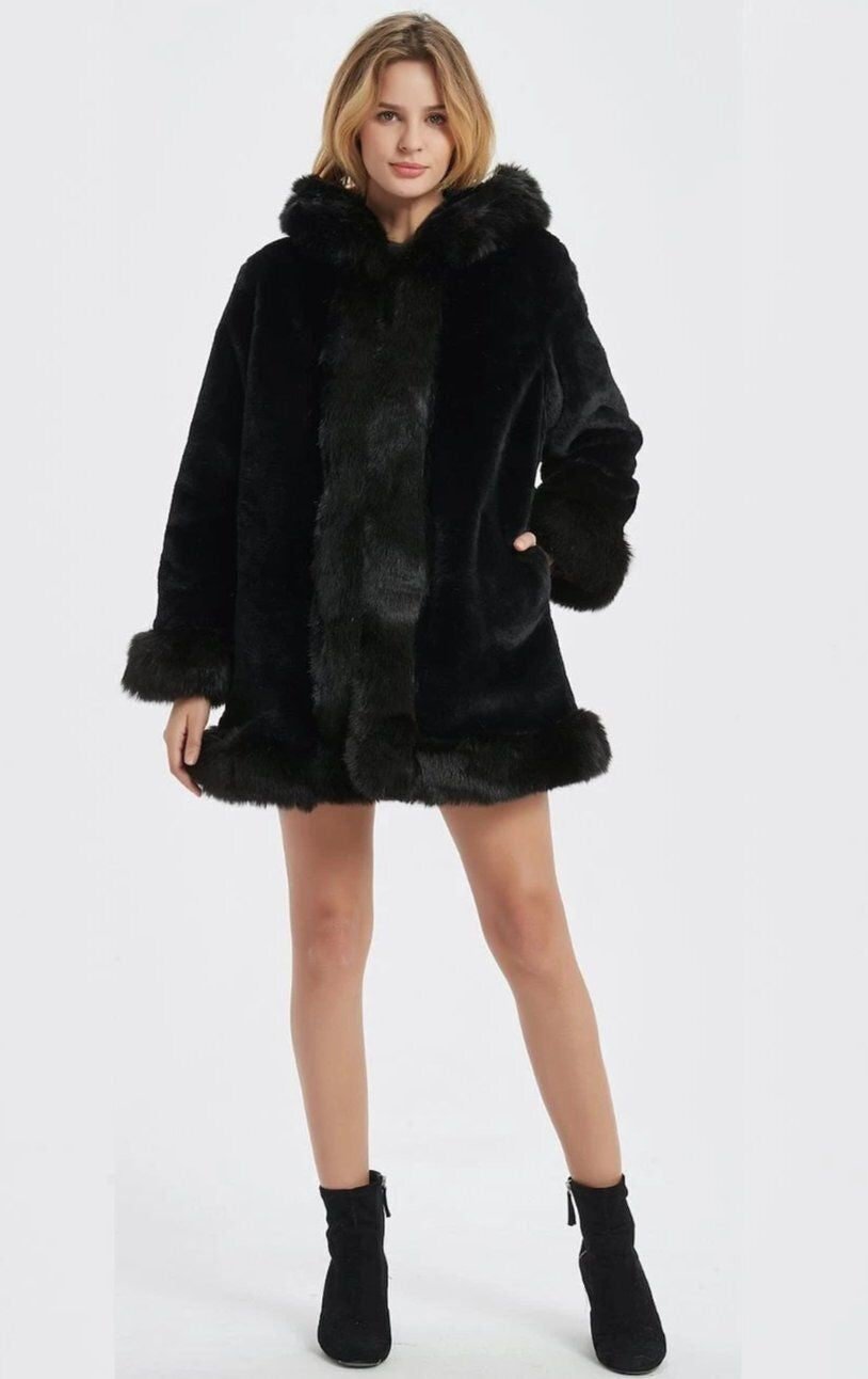 Fashion, Fur Coat, Hooded Coat, Onetiy Fashion Womens, Winter Fashion, Women Jac